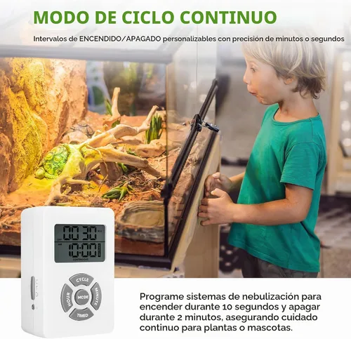 Vista 7 de BN-LINK - Temporizador de salida digital con ciclo de repetición de intervalos en interiores, temporizadores de salida programables de 24 horas
