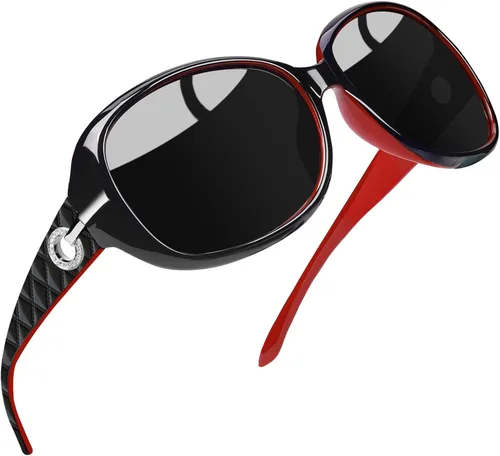 Vista 9 de Joopin Oversized Rectangle Sunglasses UV400 Protection Shades for Women Negro