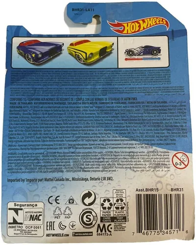 Vista 3 de Hot Wheels Cambiadores de color - Fish'd & Chip'd - BHR31 - Negro, Amarillo