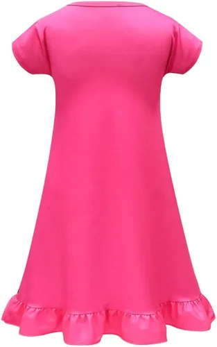Vista 2 de Girls Fashion Cartoon Homewear Summer Casual Dress for Toddler