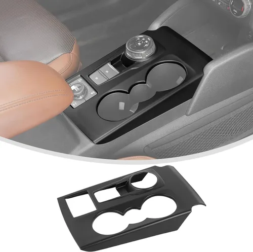 Vista 11 de Linskip Panel de Decoración de Cambio de Marchas Compatible con Ford Bronco Sport 2021 2022 2023 2024 2025, Cubierta Decorativa del Portavasos