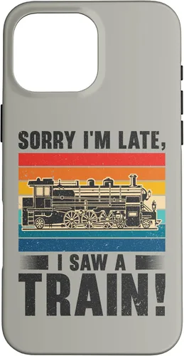Vista 19 de Funda para iPhone 13 Pro Max Train Railroad Locomotora de tren de vapor para motor Trainspotting