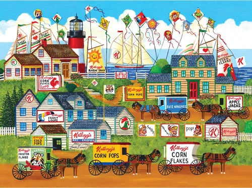 Vista 12 de RoseArt - Kellogg's - Anuncios de cereales - Rompecabezas de 1000 piezas para adultos