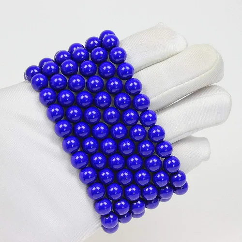 Vista 3 de Pulsera de cuentas de piedra de ojo de tigre de 0.315in para hombres y mujeres