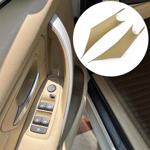 Vista 3 de Cubierta para manija de puerta de automóvil izquierda y derecha, Cubiertas Decorativas Protectoras para Manijas de Tirador Interior de Puerta