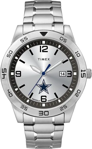 Vista 11 de Timex Tribute Reloj de cuarzo para hombre Citation de 42 mm con correa de acero inoxidable