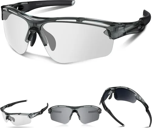 Vista 15 de Lentes de sol polarizados deportivos para hombres y mujeres, protección UV400 para correr, ciclismo, pesca, senderismo, TR90