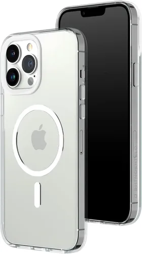Vista 8 de RhinoShield - Funda transparente MagSafe compatible para iPhone 13 Pro Max Strong Magnetic, Anti-Yellowing, Transparent, High Clarity, Shockproof