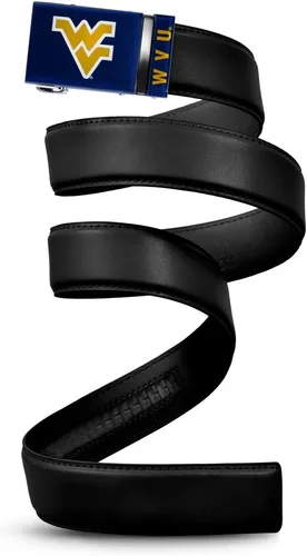 Vista 60 de Mission Belt Con licencia oficial de la NC Alabama Crimson Tide Crimson Tide (Cuero Negro)