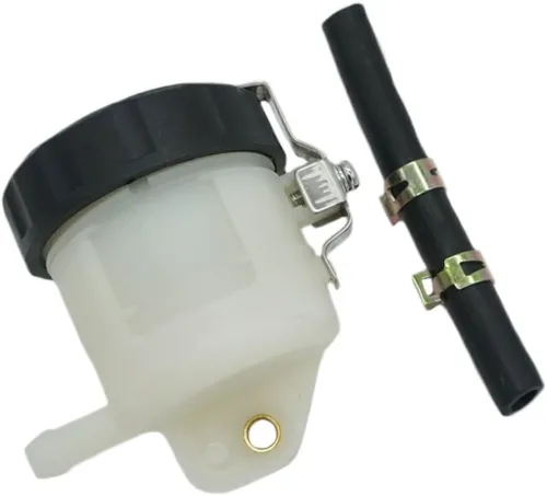 Vista 2 de Depósito de líquido de frenos delantero, recipiente de tanque de aceite, repuesto compatible con Kawasaki Ninja ZX14R ZX10R ZX6R Z1000 ZX7R ZX9R