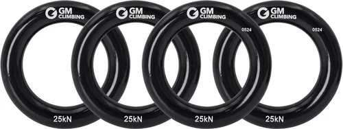 Vista 12 de GM CLIMBING Rappel Ring 25kN para escalada en roca Arborist Rescue Slackline Hammock