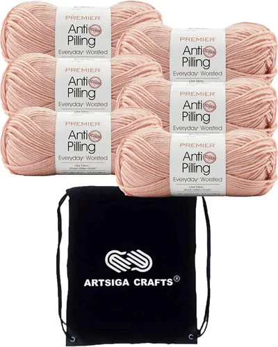 Vista 48 de Premier Yarns Antibolitas para todos los días Blancanieves 100-1 Dn100-1-Snow-White
