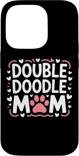 Vista 17 de Double Doodle Mom Doodle Dog Parent Family Canine Enthusiast Case for iPhone 16