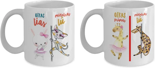 Vista 5 de Regalo para tias Taza de cafe para primas Perfecto regalo para navidad, graduados, profesionales y estudiantes Vaso con afirmaciones Negro
