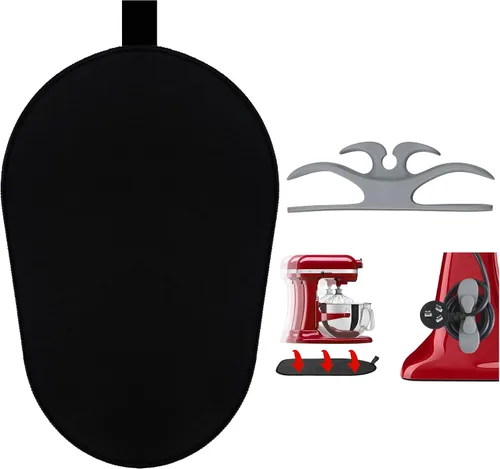 Vista 10 de Tapete deslizante para batidora Kitchenaid, tapete deslizante movedor para batidora Kitchenaid de 4.5-5 cuartos con cabezal inclinable de pie