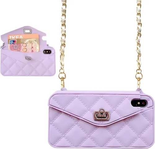 Vista 57 de UnnFiko Funda tipo cartera compatible con iPhone 6 / iPhone 6s, bonito diseño de bolsa de lujo, funda con bolsillo para tarjetas tipo libro