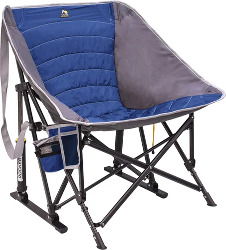 Vista 17 de GCI Outdoor Mecedora Plegable para Exteriores con Dosel para Protección Solar Azul real