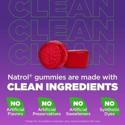 Vista 5 de Natrol Melatonina para niños 1 mg, suplemento dietético para un sueño reparador, gomitas de melatonina para niños, 180 gomitas con sabor a