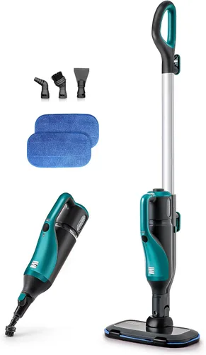 Vista 10 de Kenmore SM2070 S300 Series Steam Spin Mop for Scrubbing and Sanitizing 2 Modes, XL Water Tank, Swivel Steering, LED Headlights, Powerful Corded