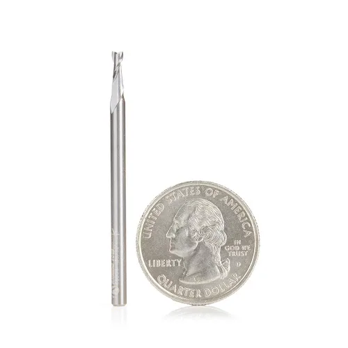 Vista 25 de Amana Tool - 46106 Carburo Sólido Espiral Plunge 1/2 Dia x 1-1/4 x 1/2" Shank Up-Cut