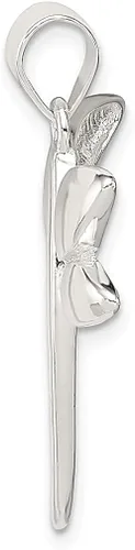Vista 2 de Collar con dije de libélula de plata de ley 925 arácnido joyería fina para mujer regalos para ella