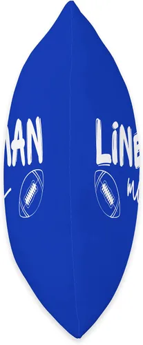 Vista 2 de I Love my Quarterback QB Funny Offensive Line Mom Football Throw Pillow