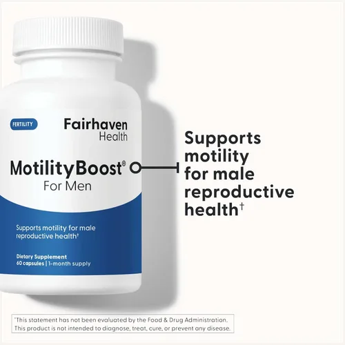 Vista 7 de FertilAid para hombres y MotilityBoost Combo, vitaminas prenatales y suplemento de fertilidad masculina para apoyar el recuento y la motilidad