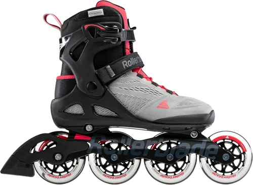 Vista 3 de Rollerblade MACROBLADE 90 W, Inline-Skates für Damen, Fitness Inliner, Neutrum Grau/Paradies Rosa