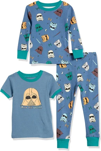 Vista 17 de Amazon Essentials Conjunto de pijama de algodón ajustado para niños