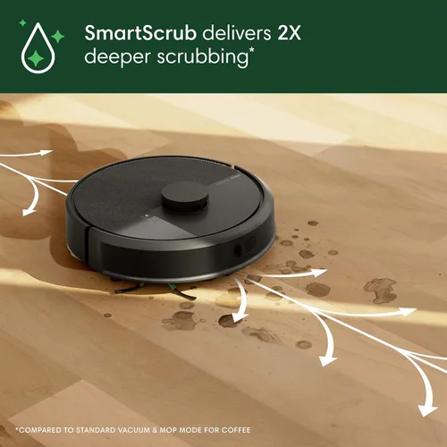 Vista 9 de iRobot Roomba 105 Combo robot aspirador y trapeador con base de vacío Humo