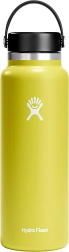Vista 39 de Hydro Flask Botella de agua – Acero inoxidable aislado – Tapa flexible de boca ancha, antiderrames, a prueba de fugas y recargable en agave de 20