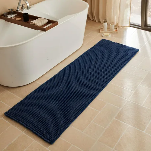Vista 75 de Triohero Tapete de baño con diseño de gofre, tapete de baño pequeño y bohemio, antideslizante, lavable, ultra suave, súper absorbente, de secado