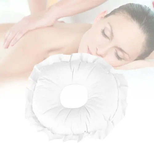 Vista 10 de Dioche Poliéster Face Relax Almohada SPA SPA Masaje Almohada ahuecada Almohada de descanso para siesta Cojín de masaje Almohada de masaje Belleza