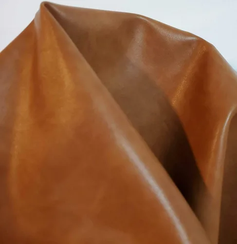 Vista 2 de NAT Leathers Tela de tapicería de piel sintética suave de dos tonos marrón británico (vegano aprobado por PETA) Piel sintética sintética
