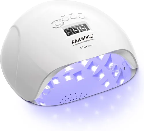 Vista 8 de NAILGIRLS Lámpara de uñas UV de 150 W para esmalte de gel, luz UV profesional de curado rápido para uñas de gel con 36 cuentas de lámpara, 4 veces