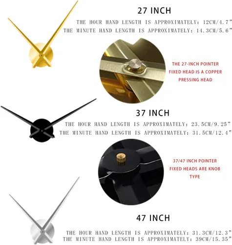 Vista 5 de Tabla periódica de elementos - Kit de reloj acrílico moderno para diseño de pared, reloj de pared sin marco 3D con calcomanías de espejo