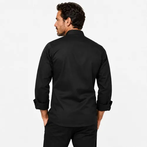 Vista 3 de ChefsCloset Chaquetilla de Chef Bordada Personalizada Chaqueta de Chef Personalizada Negro
