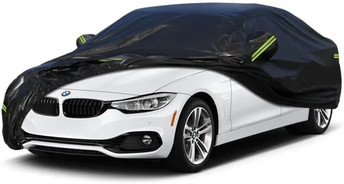 Vista 37 de Kaugung Funda para Coche de Ajuste Personalizado BMW Serie 3 E30 (1982-1994), 7 Capas Resistente al Viento Todo Clima Impermeable Cubierta Exterior