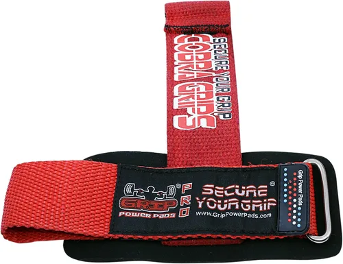 Vista 4 de Correas acolchadas de neopreno para levantamiento de gimnasia, muñequeras para entrenamiento con pesas, culturismo y fitness, soporte de muñeca