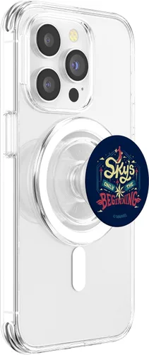 Vista 3 de Marvel Capitán Marvel Sky's Only The Beginning PopSockets MagSafe PopGrip para iPhone