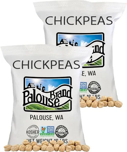 Vista 14 de Palouse Brand Garbanzos certificados sin residuos de glifosato Frijoles de Garbanzo 1 libra Cultivado familiar en el estado de Washington