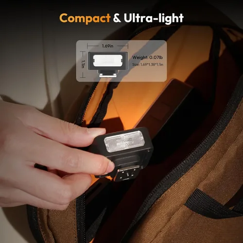 Vista 7 de ULANZI SL01 Mini Camera Flash, GN8 6500K Mini Flash Speedlite