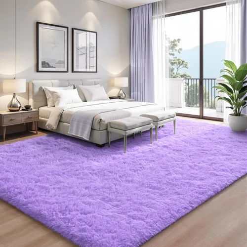 Vista 13 de EVOIONOS Alfombra Redonda Negra para Dormitorio, 4x4 Pies Alfombra de Área Circular Suave y Esponjosa para Sala de Estar, Alfombra Circular de Felpa