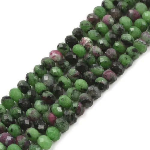 Vista 43 de 7 chakras piedras preciosas de 0.236 in de piedras preciosas facetadas Rondelle sueltas cuentas para hacer joyas DIY cuentas de 16 pulgadas