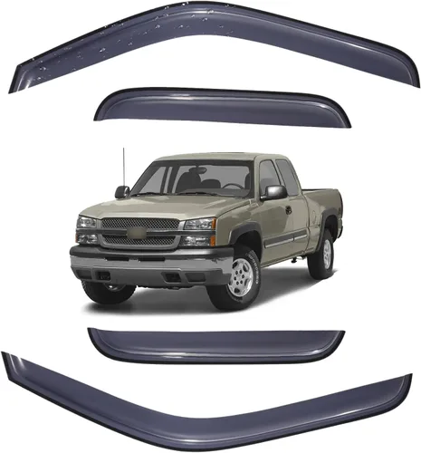 Vista 135 de Viseras para ventanas para Mazda 3 Sedán 4 puertas 2004 2005 2006 2007 2008 2009 estilo JDM Mugen, deflector de viento, protector solar y de lluvia