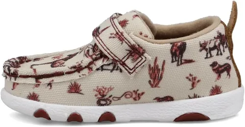 Vista 3 de Twisted X Mocasines de conducción para bebés Hooey - Mocasines de conducción para bebés