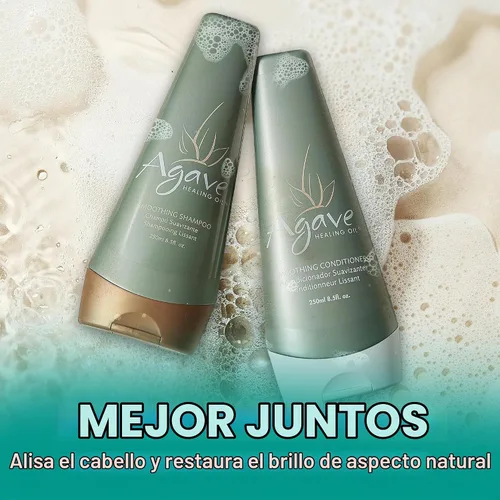 Vista 5 de Champú suavizante Agave para hidratación y control del encrespamiento, 8.5