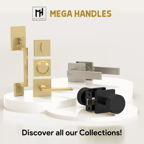 Vista 8 de Mega Handles Tope de Puerta de Piso, Tope Negro de Instalación Rápida Protector de Pared, Protectores de Pared contra Pomos de Puerta, Tope