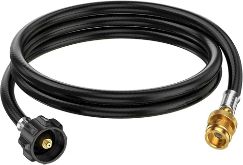 Vista 7 de Adaptador de manguera de propano de 4 pies, convertidor de 1 libra a 20 libras, extensión de manguera de tanque de propano, ajuste QCC1 a 1 libra