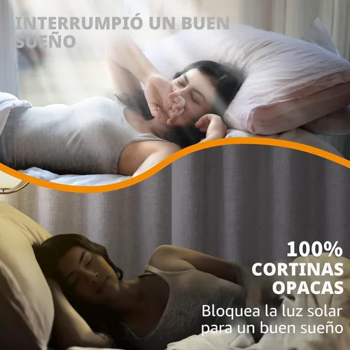 Vista 2 de YoungsTex - Cortinas opacas de lino de 63 pulgadas de largo, con ojales, aislamiento térmico, cortinas opacas para sala, cortinas de oscurecimiento